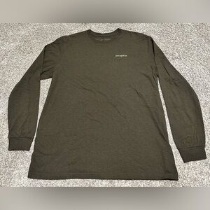 Patagonia Logo P-6 Responsibili-Tee L/S - Men’s Large (Logwood Brown)